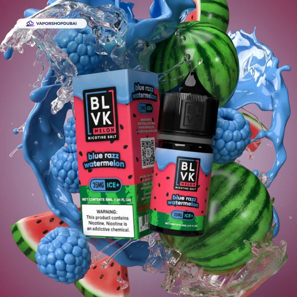 BLVK Melon Saltnic Ice 30ml E-Liquid In UAE 13 blue-razz-watermelon-ice