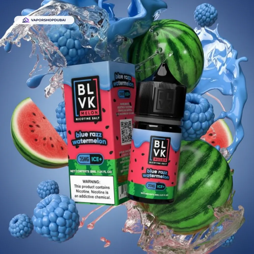 BLVK Melon Saltnic Ice 30ml E-Liquid In UAE 12 BLVK Melon Saltnic Ice 30ml in UAE