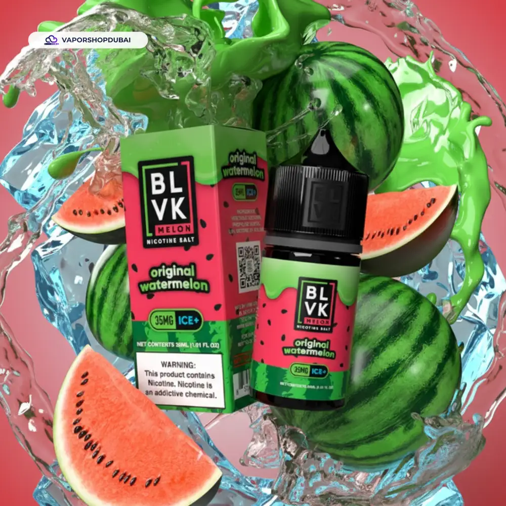 BLVK Melon Saltnic Ice 30ml E-Liquid In UAE 3 BLVK Melon Saltnic Ice 30ml in UAE