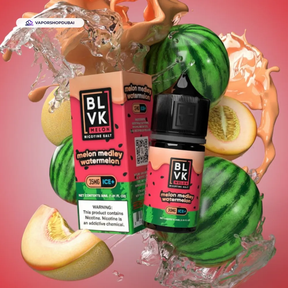 BLVK Melon Saltnic Ice 30ml E-Liquid In UAE 4 BLVK Melon Saltnic Ice 30ml in UAE