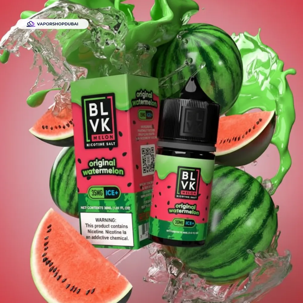 BLVK Melon Saltnic Ice 30ml E-Liquid In UAE 9 BLVK Melon Saltnic Ice 30ml in UAE