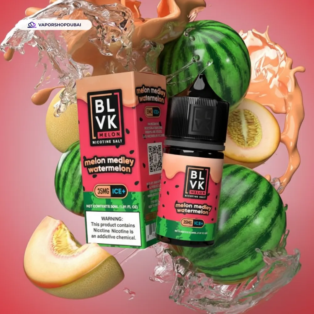 BLVK Melon Saltnic Ice 30ml E-Liquid In UAE 10 BLVK Melon Saltnic Ice 30ml in UAE