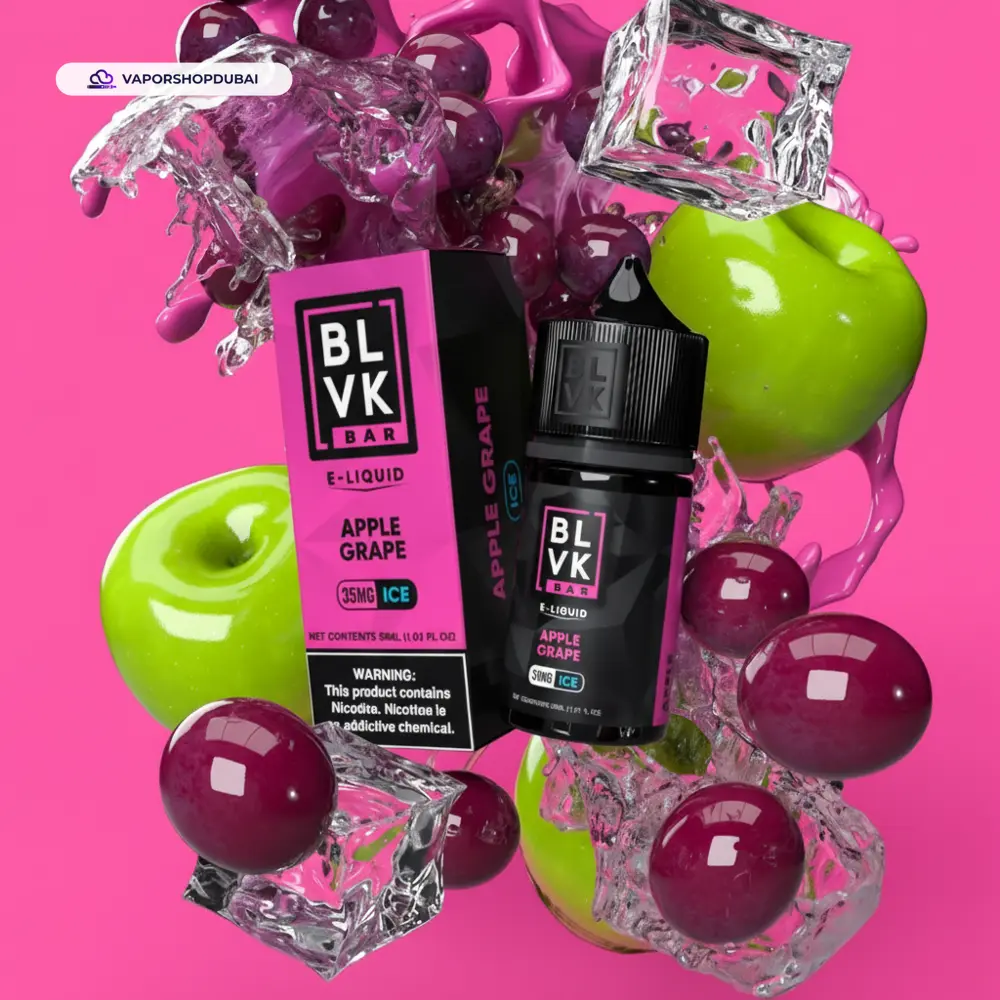 BLVK Nicotine Salt Vape In UAE 8 apple-grape-ice-blvk-bar