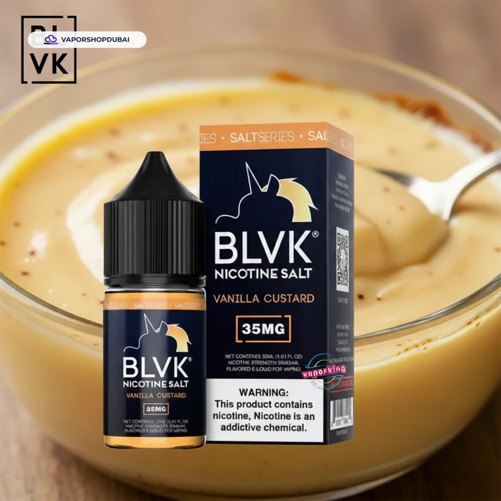 BLVK Nicotine Salt Vape In UAE 26 vanilla-custard