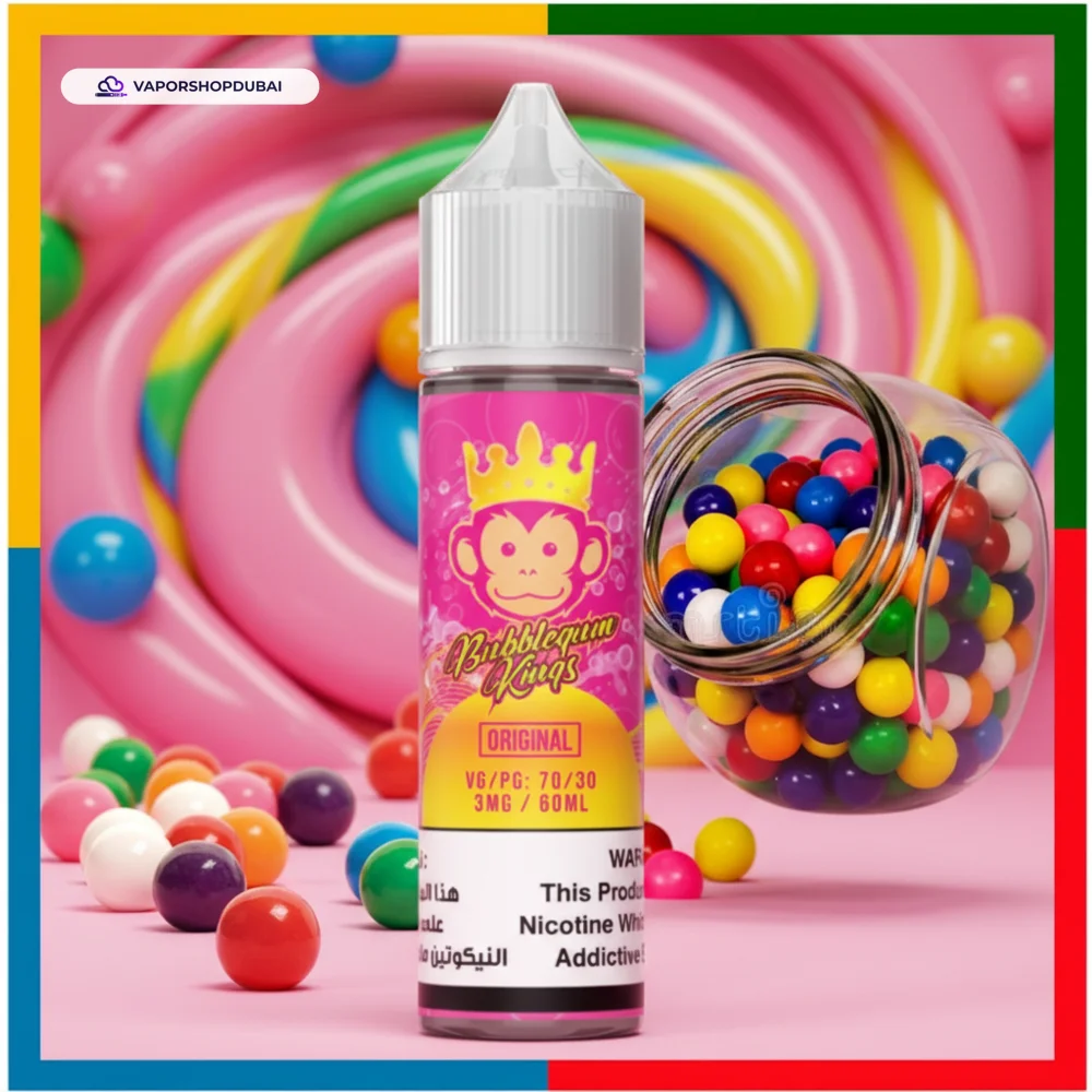 BUBBLEGUM KINGS ORIGINAL 60ML (FREEBASE) E-Liquid In UAE 1 BUBBLEGUM KINGS ORIGINAL 60ML (FREEBASE)