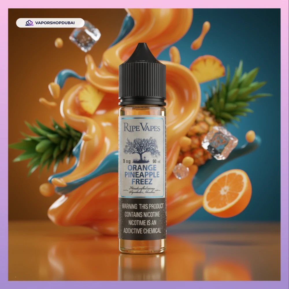 Orange Pineapple Freez Ripe Vapes Synthetic 60ml E-Liquid In UAE 1 Buy Orange Pineapple Freez Ripe Vapes Synthetic 60ml In UAE