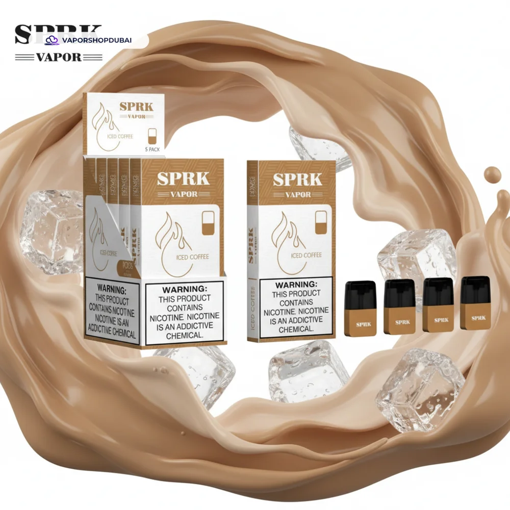SPRK Vapor V4 Pods (Compatible with Myle V4 Pod System) Pod Kit In UAE 9 iced-coffee