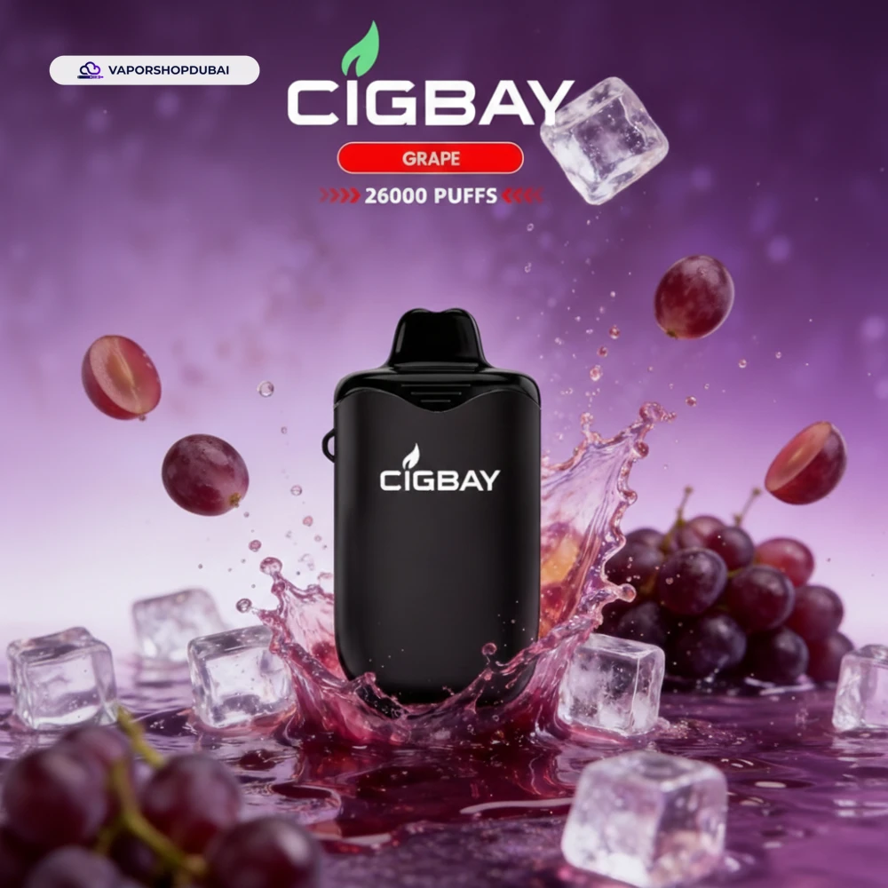 Cigbay 26000 Puffs Disposable Vape Kit 20mg in the UAE 9 Cigbay 26000 Puffs Disposable Vape Kit 20mg in the UAE