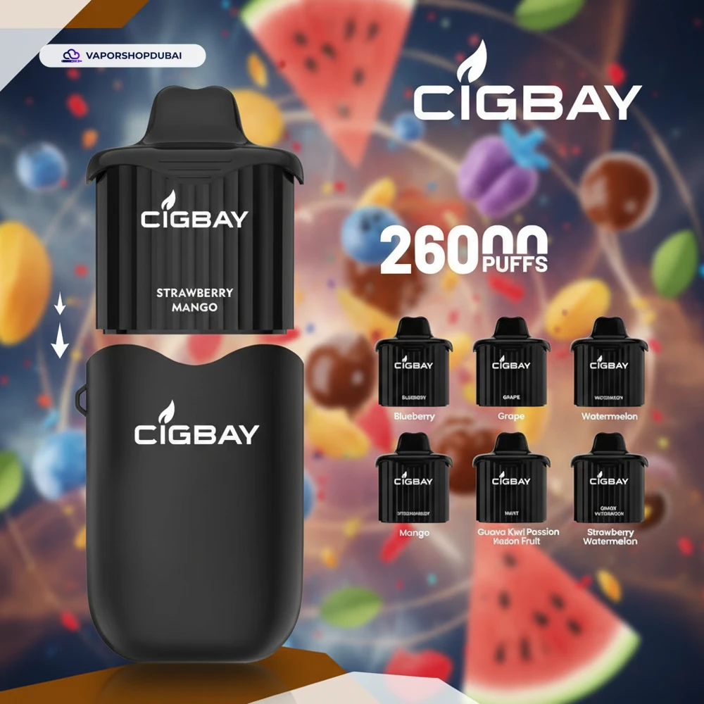 Cigbay 26000 Puffs Disposable Vape Kit 20mg in the UAE 1 Cigbay 26000 Puffs Disposable Vape Kit 20mg in the UAE