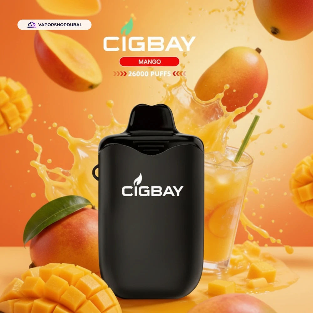 Cigbay 26000 Puffs Disposable Vape Kit 20mg in the UAE 28 mango