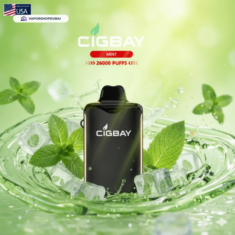 Cigbay 26000 Puffs Disposable Vape Kit 20mg in the UAE 30 mint