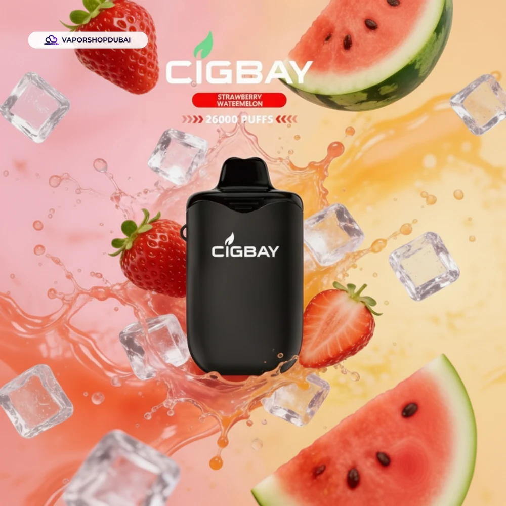 Cigbay 26000 Puffs Disposable Vape Kit 20mg in the UAE 32 strawberry-watermelon