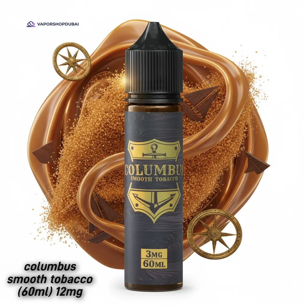 Columbus Smooth Tobacco 60ml E-Liquid In UAE 1 Columbus Smooth Tobacco 60ml In UAE