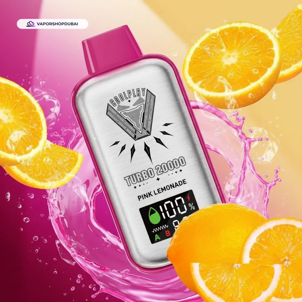 Coolplay Turbo 20000 Puffs Vape In UAE 30 pink-lemonade