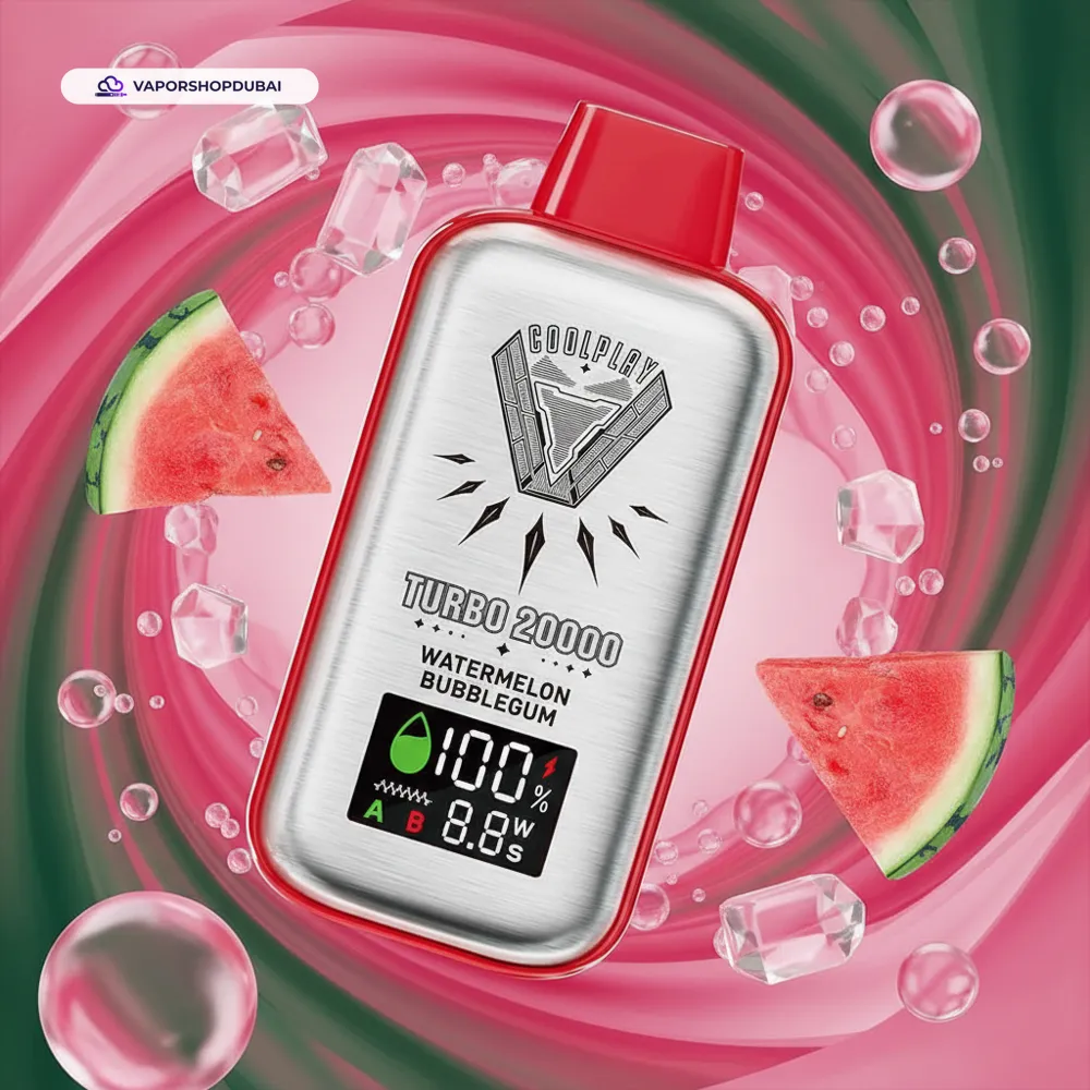 Coolplay Turbo 20000 Puffs Vape In UAE 32 watermelon-bubblegum