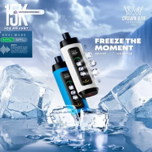 Crown Bar Al Fakher 15000 Puffs Sound and Adjustable Ice Disposable Vape In UAE
