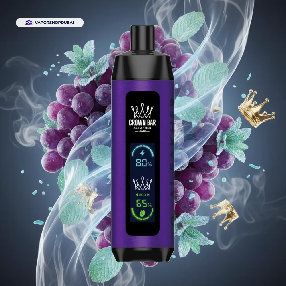 Crown Bar Al Fakher 8000 Pro DTL 8000Puffs Dual Mode Disposable Vape In UAE 14 Crown Bar Al Fakher 8000 Pro DTL 8000Puffs Dual Mode Disposable Vape In UAE