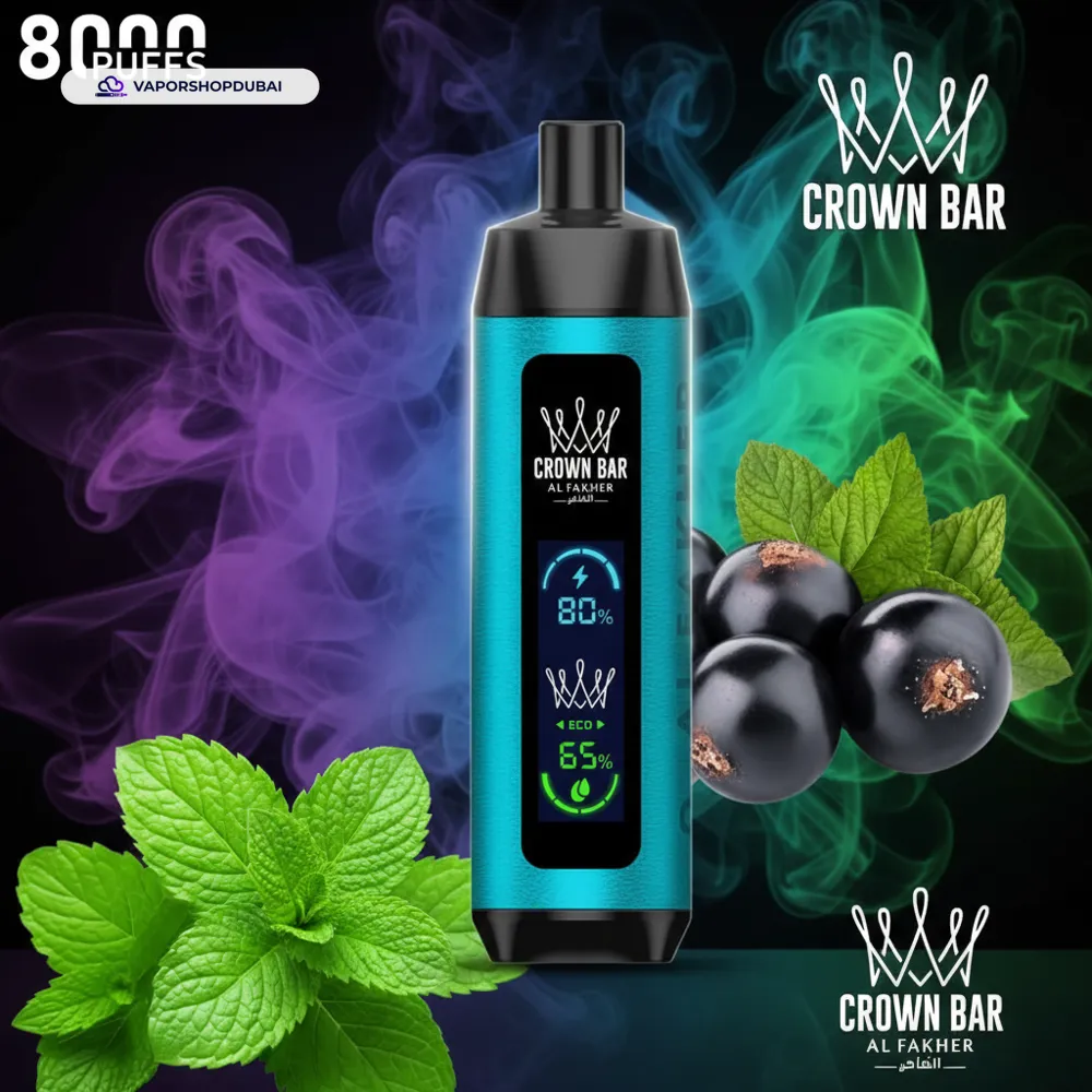Crown Bar Al Fakher 8000 Pro DTL 8000Puffs Dual Mode Disposable Vape In UAE 20 Crown Bar Al Fakher 8000 Pro DTL 8000Puffs Dual Mode Disposable Vape In UAE