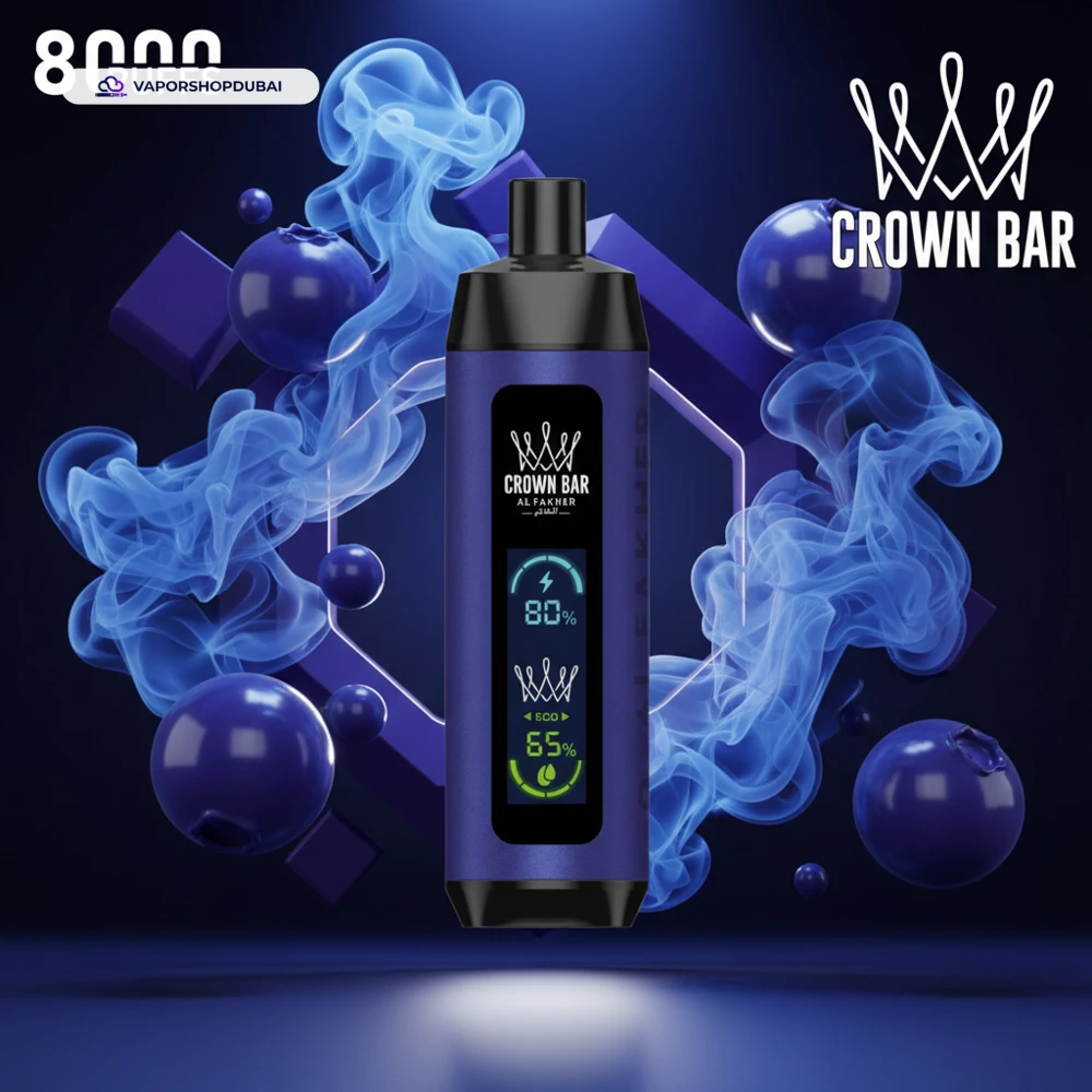 Crown Bar Al Fakher 8000 Pro DTL 8000Puffs Dual Mode Disposable Vape In UAE 32 Crown Bar Al Fakher 8000 Pro DTL 8000Puffs Dual Mode Disposable Vape In UAE