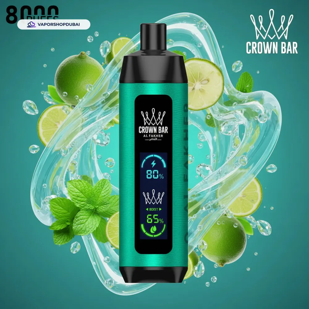 Crown Bar Al Fakher 8000 Pro DTL 8000Puffs Dual Mode Disposable Vape In UAE 37 Crown Bar Al Fakher 8000 Pro DTL 8000Puffs Dual Mode Disposable Vape In UAE