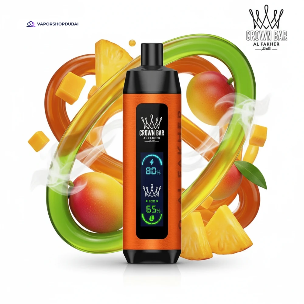 Crown Bar Al Fakher 8000 Pro DTL 8000Puffs Dual Mode Disposable Vape In UAE 5 Crown Bar Al Fakher 8000 Pro DTL 8000Puffs Dual Mode Disposable Vape In UAE