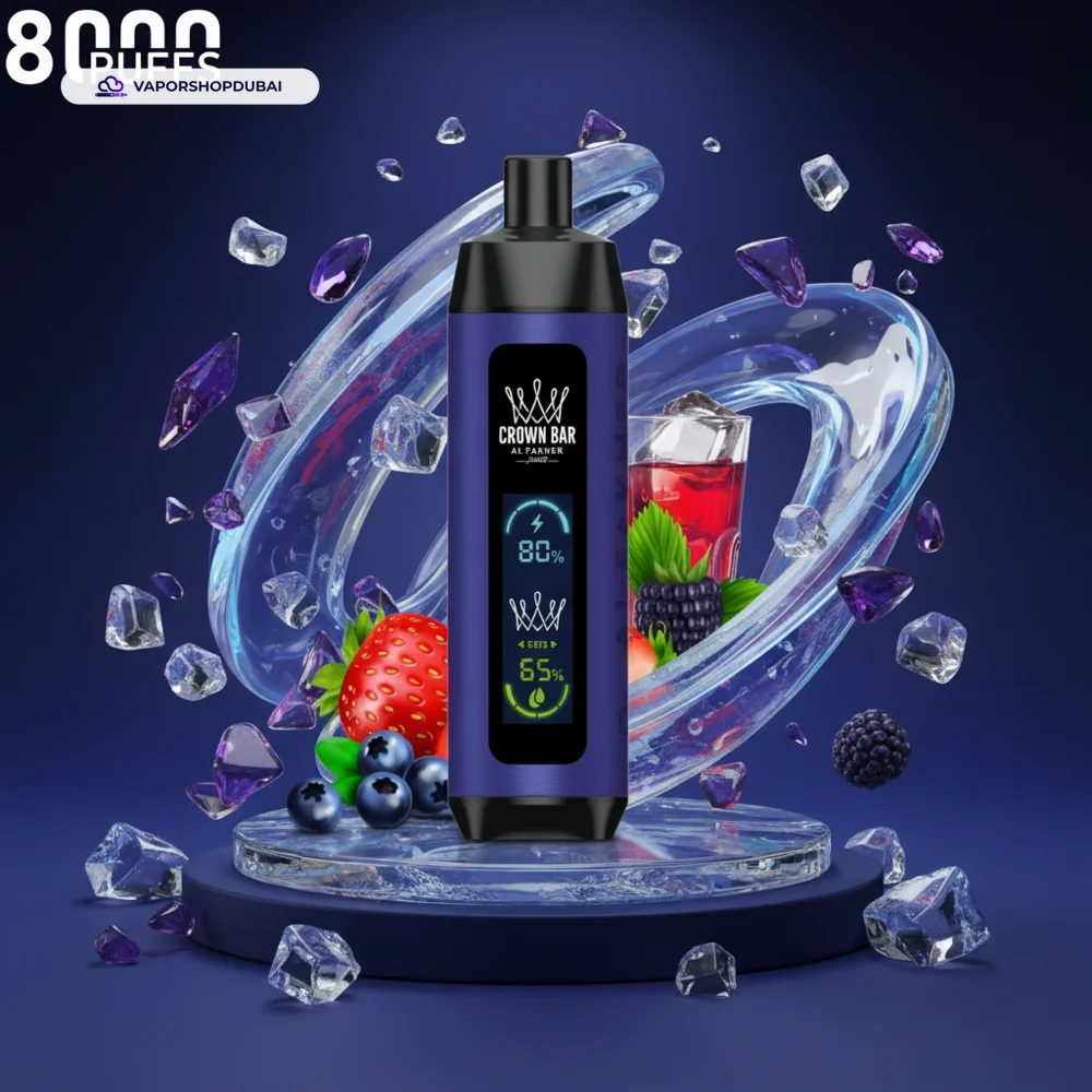 Crown Bar Al Fakher 8000 Pro DTL 8000Puffs Dual Mode Disposable Vape In UAE 40 Crown Bar Al Fakher 8000 Pro DTL 8000Puffs Dual Mode Disposable Vape In UAE