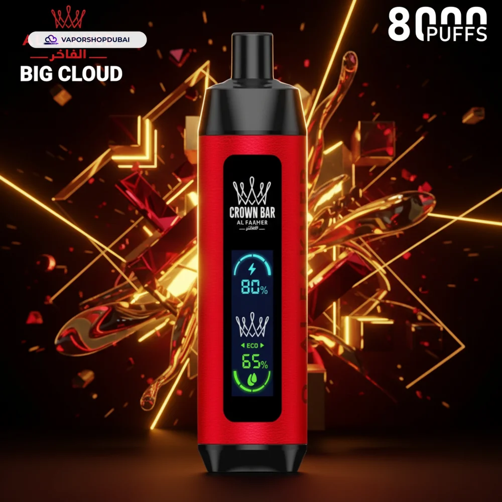 Crown Bar Al Fakher 8000 Pro DTL 8000Puffs Dual Mode Disposable Vape In UAE 60 Crown Bar Al Fakher 8000 Pro DTL 8000Puffs Dual Mode Disposable Vape In UAE Best Price Dubai