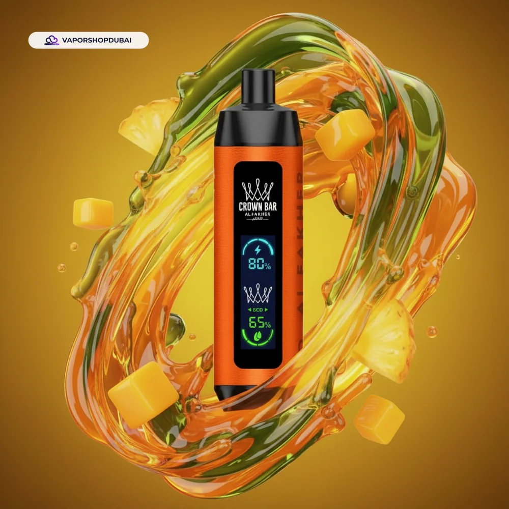 Crown Bar Al Fakher 8000 Pro DTL 8000Puffs Dual Mode Disposable Vape In UAE 55 mango-pineapple