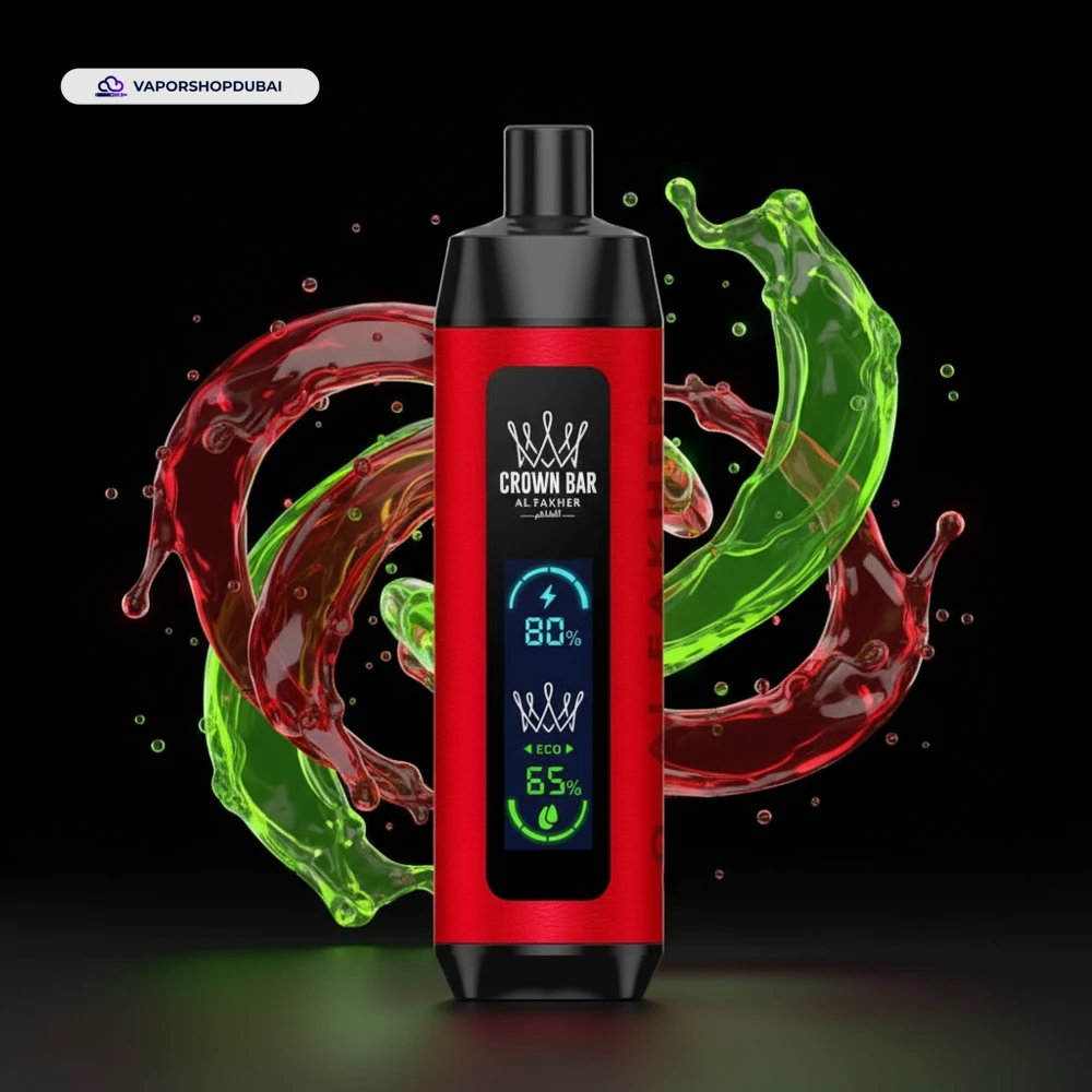 Crown Bar Al Fakher 8000 Pro DTL 8000Puffs Dual Mode Disposable Vape In UAE 59 two-apple