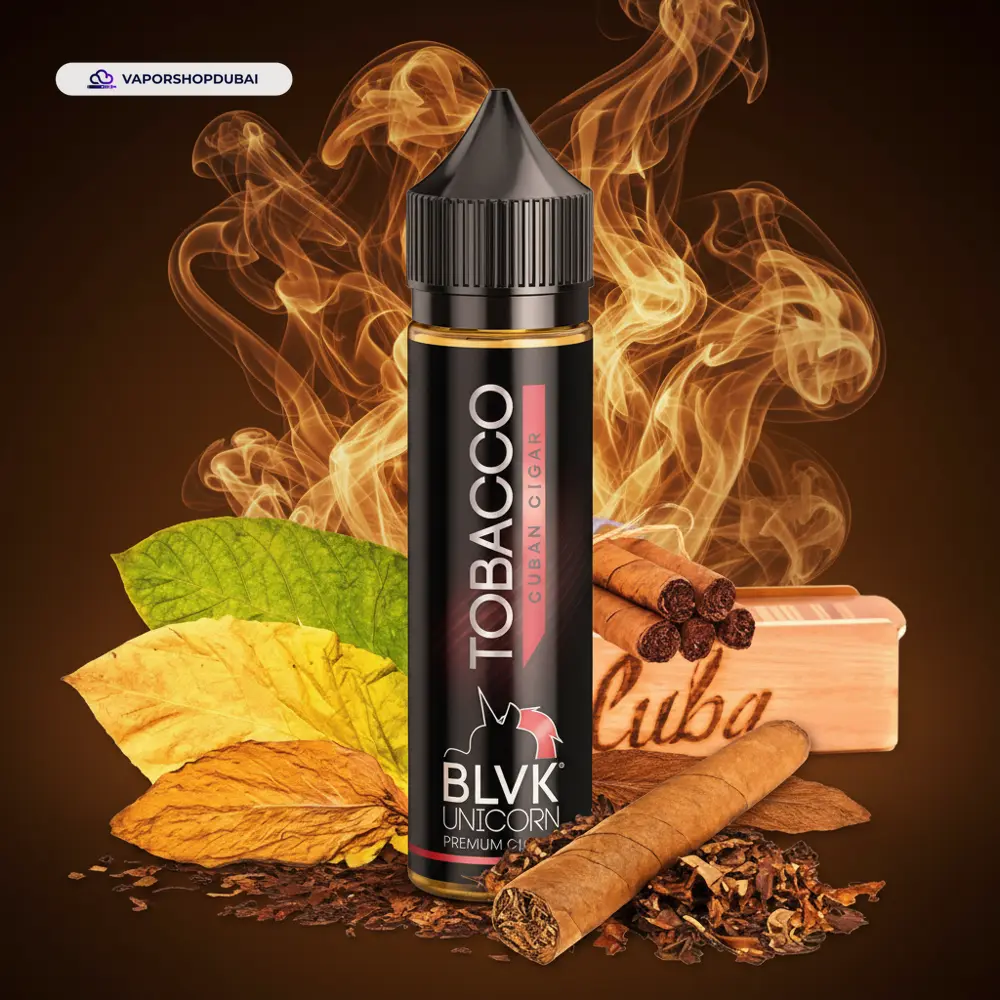 CUBAN CIGAR BY BLVK UNICORN 60ML E-Liquid In UAE 1 CUBAN CIGAR BY BLVK UNICORN 60ML IN UAE (Cuban Tobacco)
