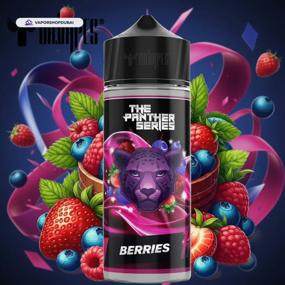 Dr Vapes 120ml the Panther Series Vape Liquid In UAE 33 berries