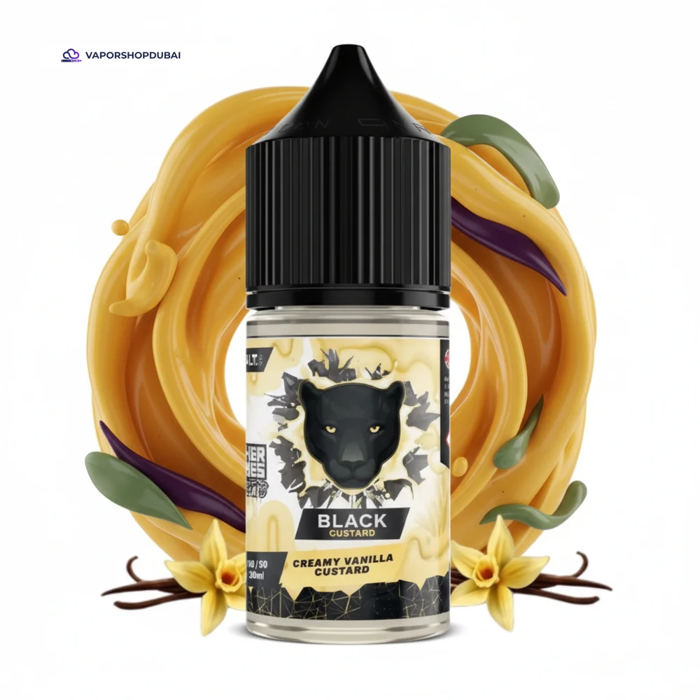 Dr Vapes Black Custard Salt Nic 30ml In UAE 1 Dr Vapes Black Custard Salt Nic 30ml In UAE