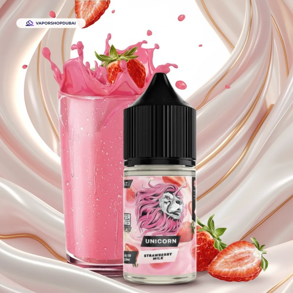 Dr Vapes Unicorn Strawberry Milk Salt 30ml E-Liquid In UAE 2 Premium