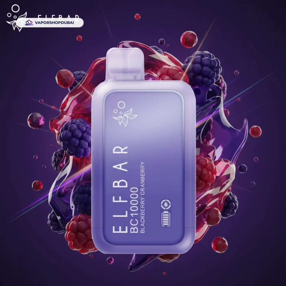 ElfBar BC10000 Puffs 50mg Disposable Vape In UAE 45 blackberry-cranberry