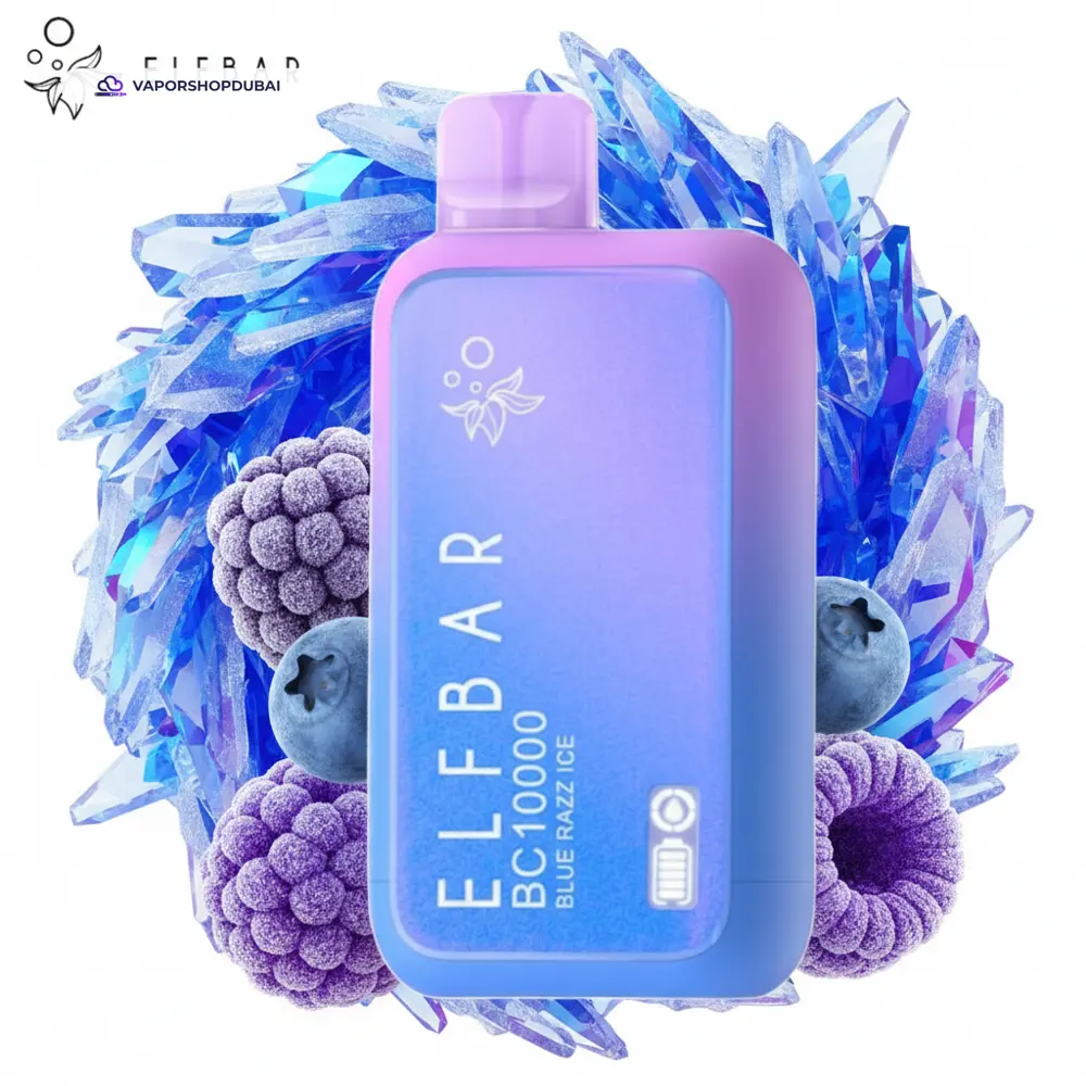 Elf Bar BC10000 Puffs Disposable Vape In UAE 46 blue-razz-ice