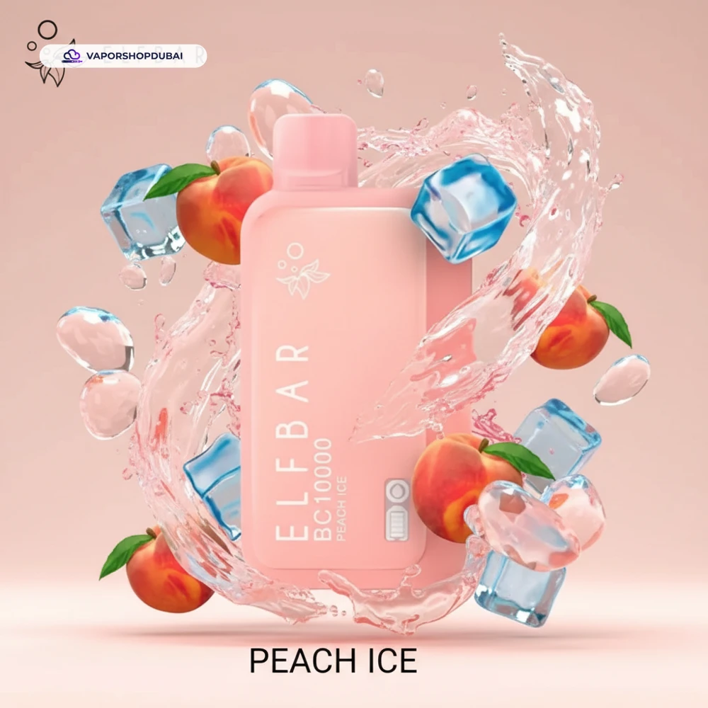 ElfBar BC10000 Puffs 50mg Disposable Vape In UAE 52 peach-ice