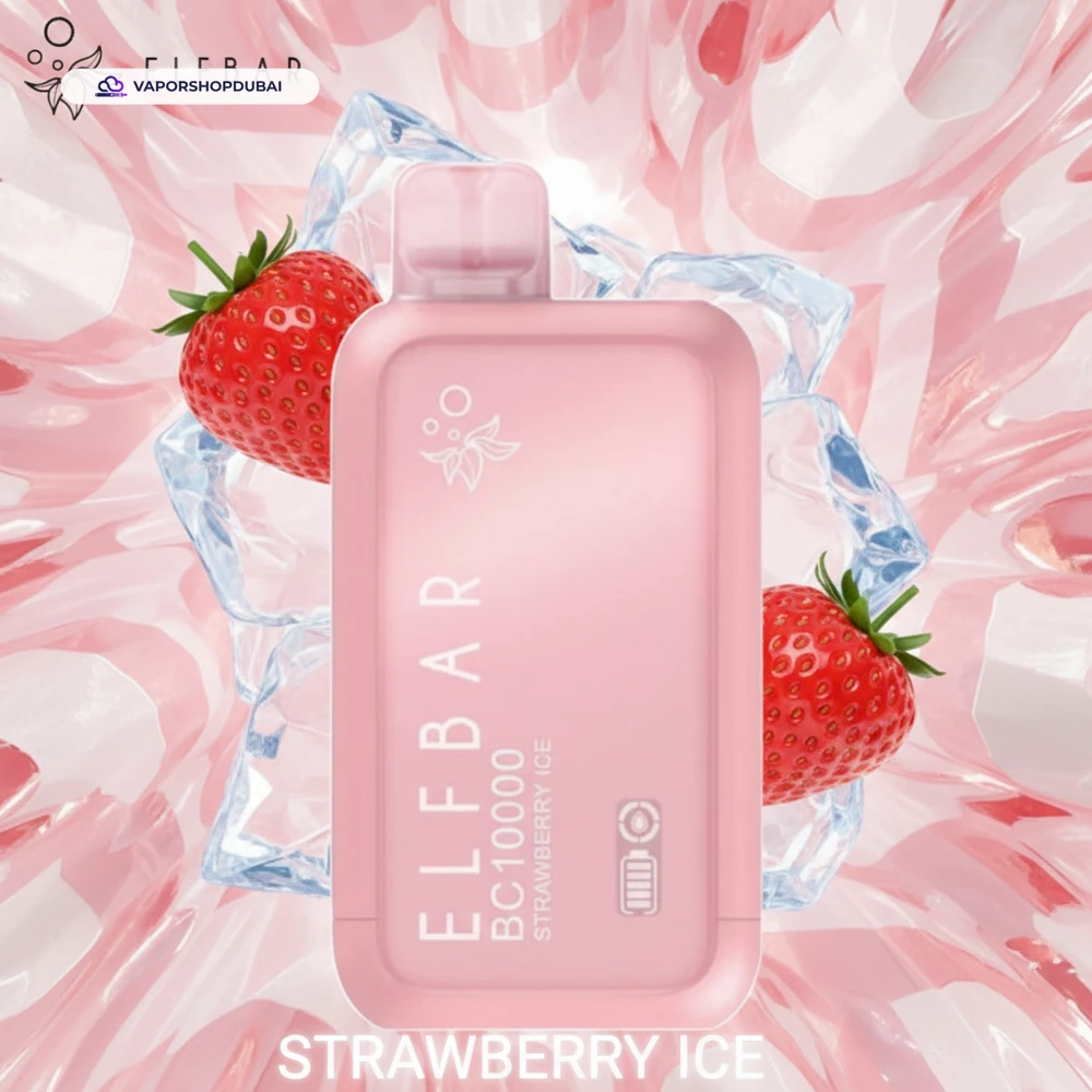 ElfBar BC10000 Puffs 50mg Disposable Vape In UAE 56 strawberry-ice