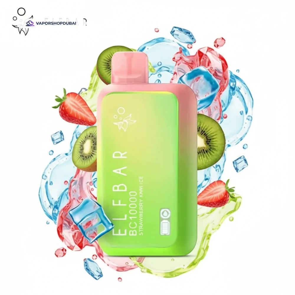 ElfBar BC10000 Puffs 50mg Disposable Vape In UAE 57 strawberry-kiwi-ice