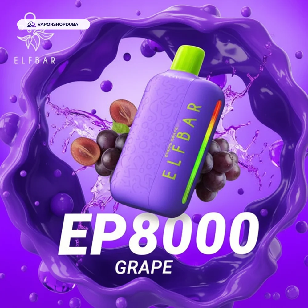 ELF Bar EP8000 Vape In UAE 24 ELF Bar EP8000 Disposable Vape 8000 Puffs 20mg In UAE