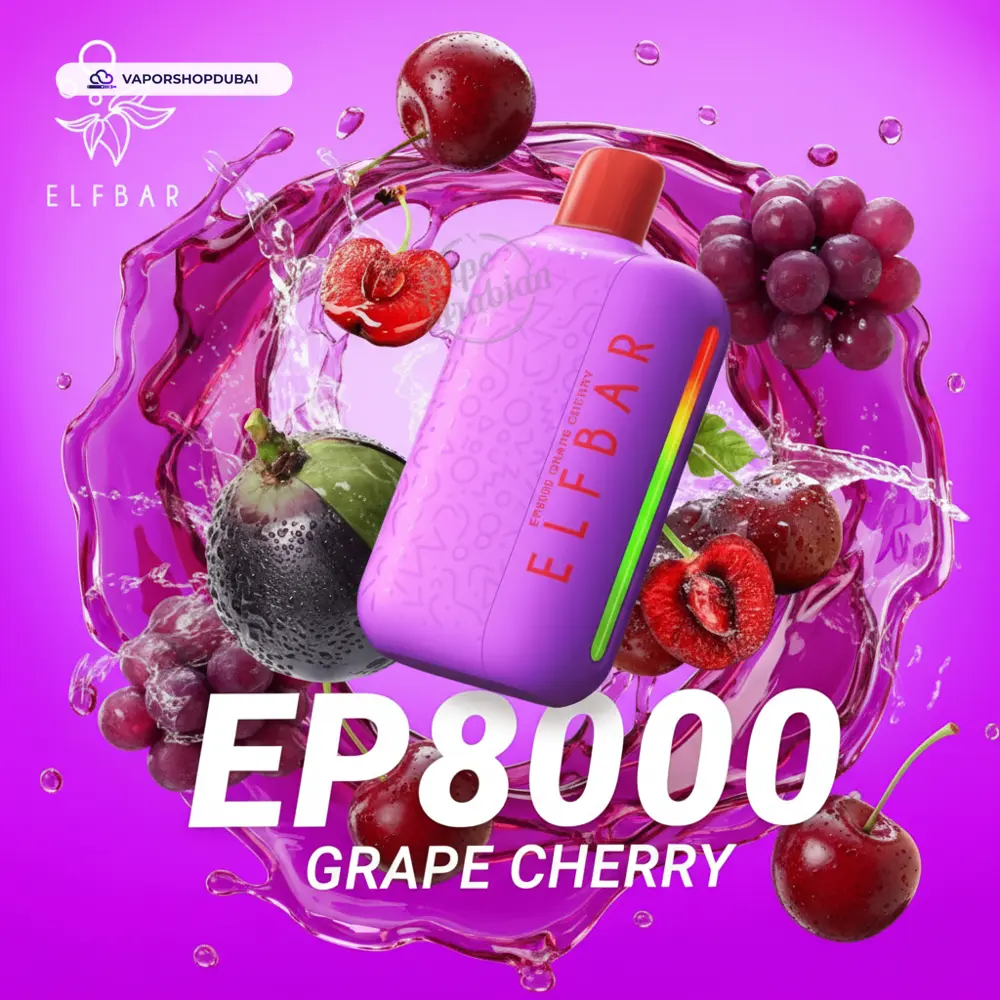 ELF Bar EP8000 Vape In UAE 25 ELF Bar EP8000 Disposable Vape 8000 Puffs 20mg In UAE