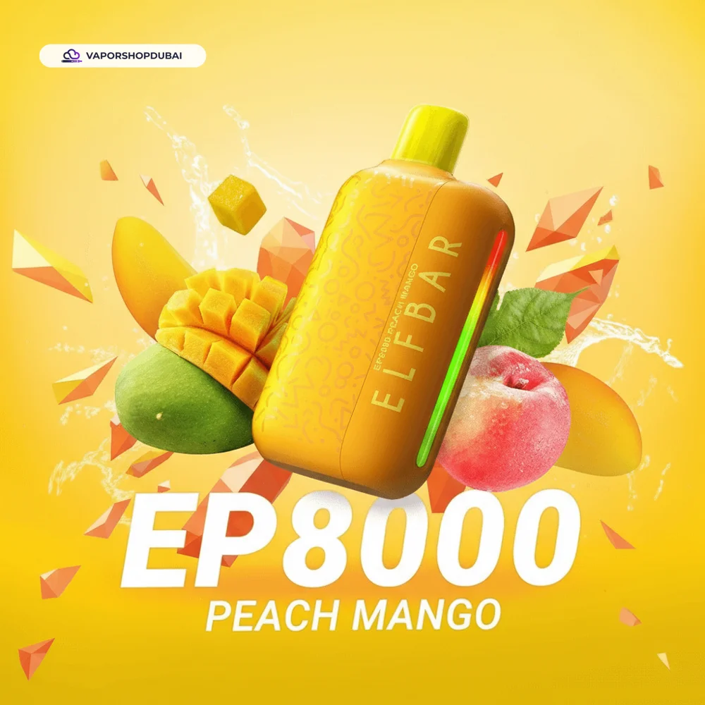 ELF Bar EP8000 Vape In UAE 5 ELF Bar EP8000 Disposable Vape 8000 Puffs 20mg In UAE