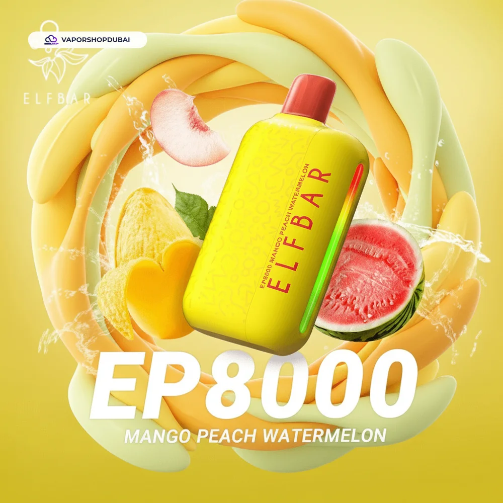 ELF Bar EP8000 Vape In UAE 6 ELF Bar EP8000 Disposable Vape 8000 Puffs 20mg In UAE