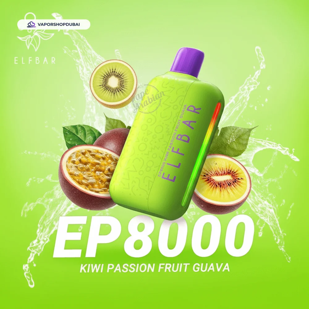 ELF Bar EP8000 Vape In UAE 7 ELF Bar EP8000 Disposable Vape 8000 Puffs 20mg In UAE