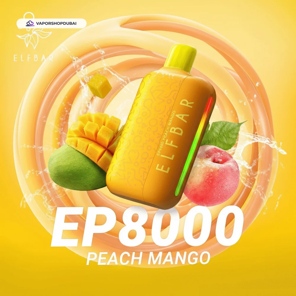 ELF Bar EP8000 Disposable Vape 8000 Puffs 20mg In UAE 43 peach-mango
