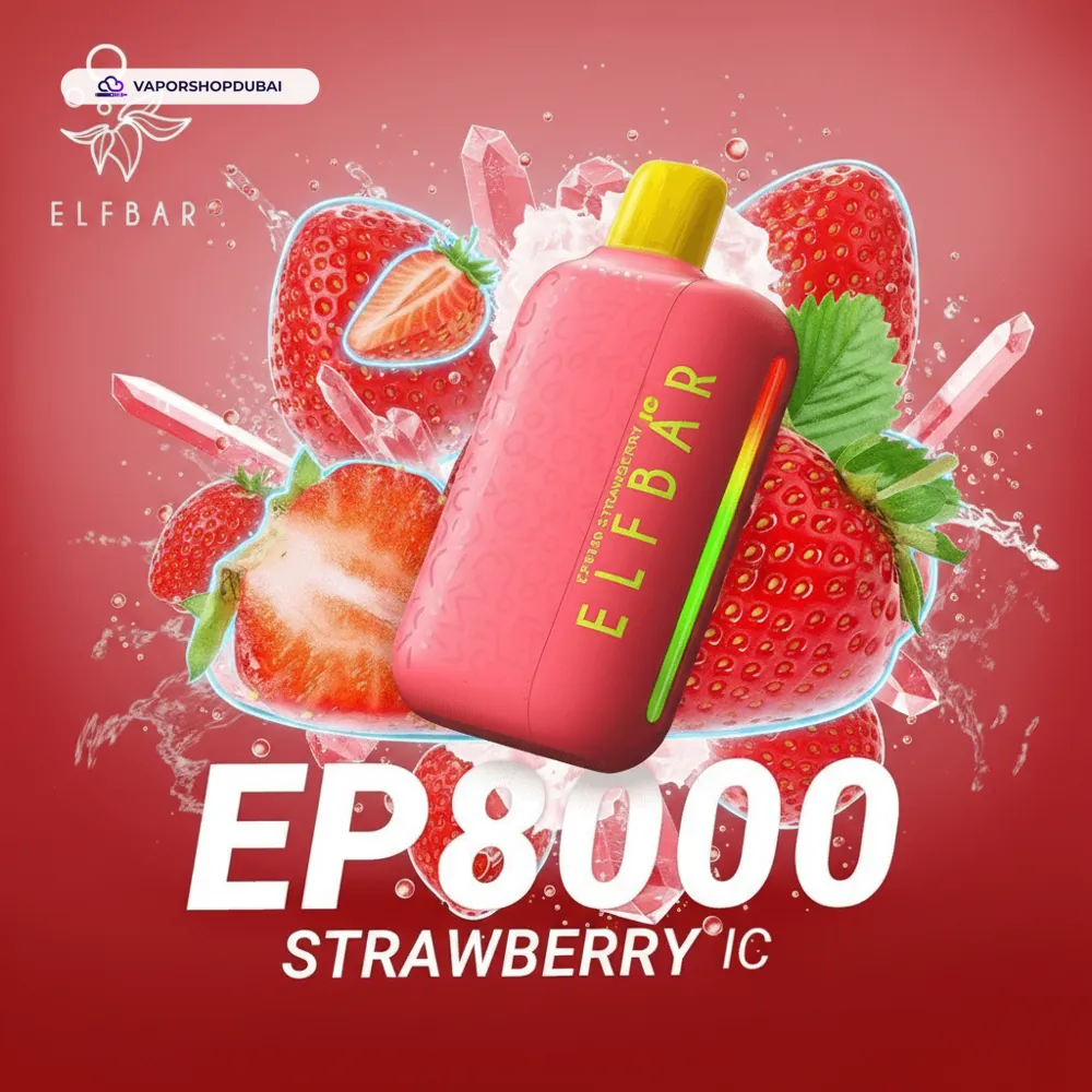 ELF Bar EP8000 Disposable Vape 8000 Puffs 20mg In UAE 44 strawberry-ic