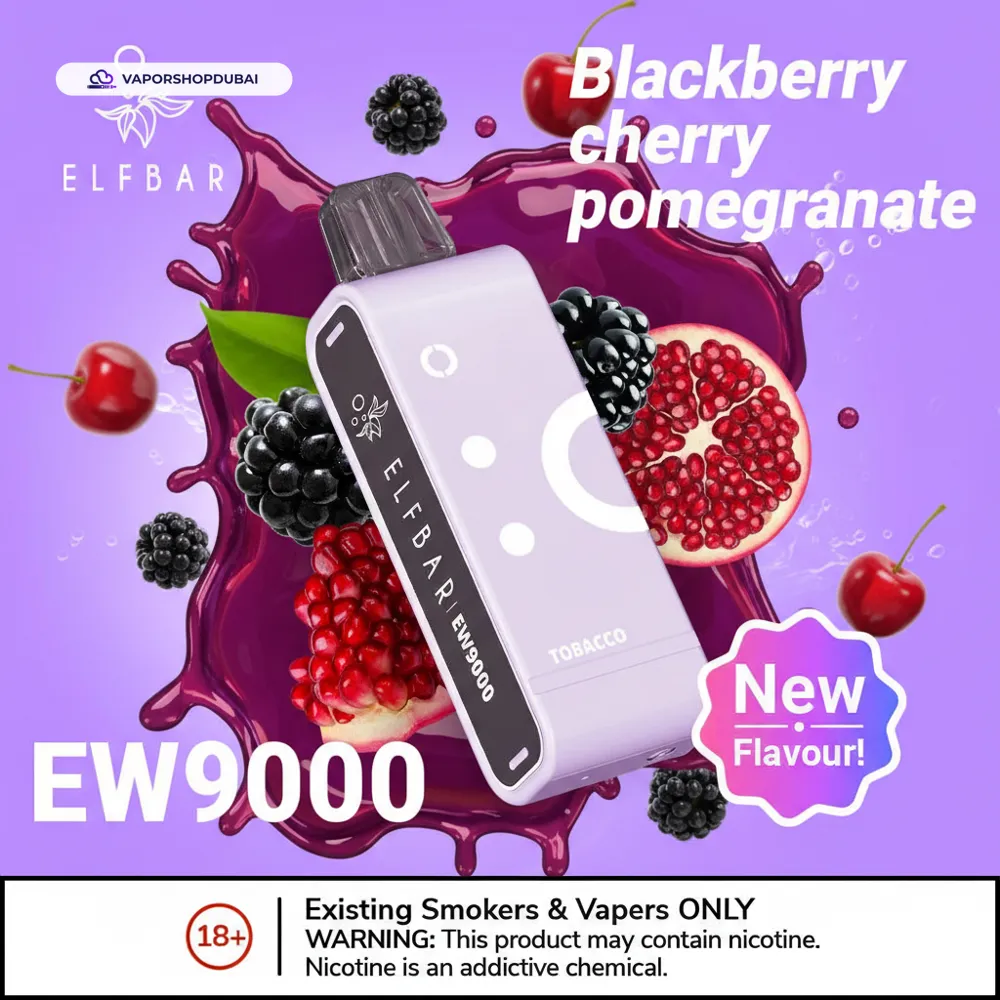 Elf Bar EW9000 Replacement Pods Prefilled 9000 Puffs In UAE 49 blackberry-cherry-pomegranate