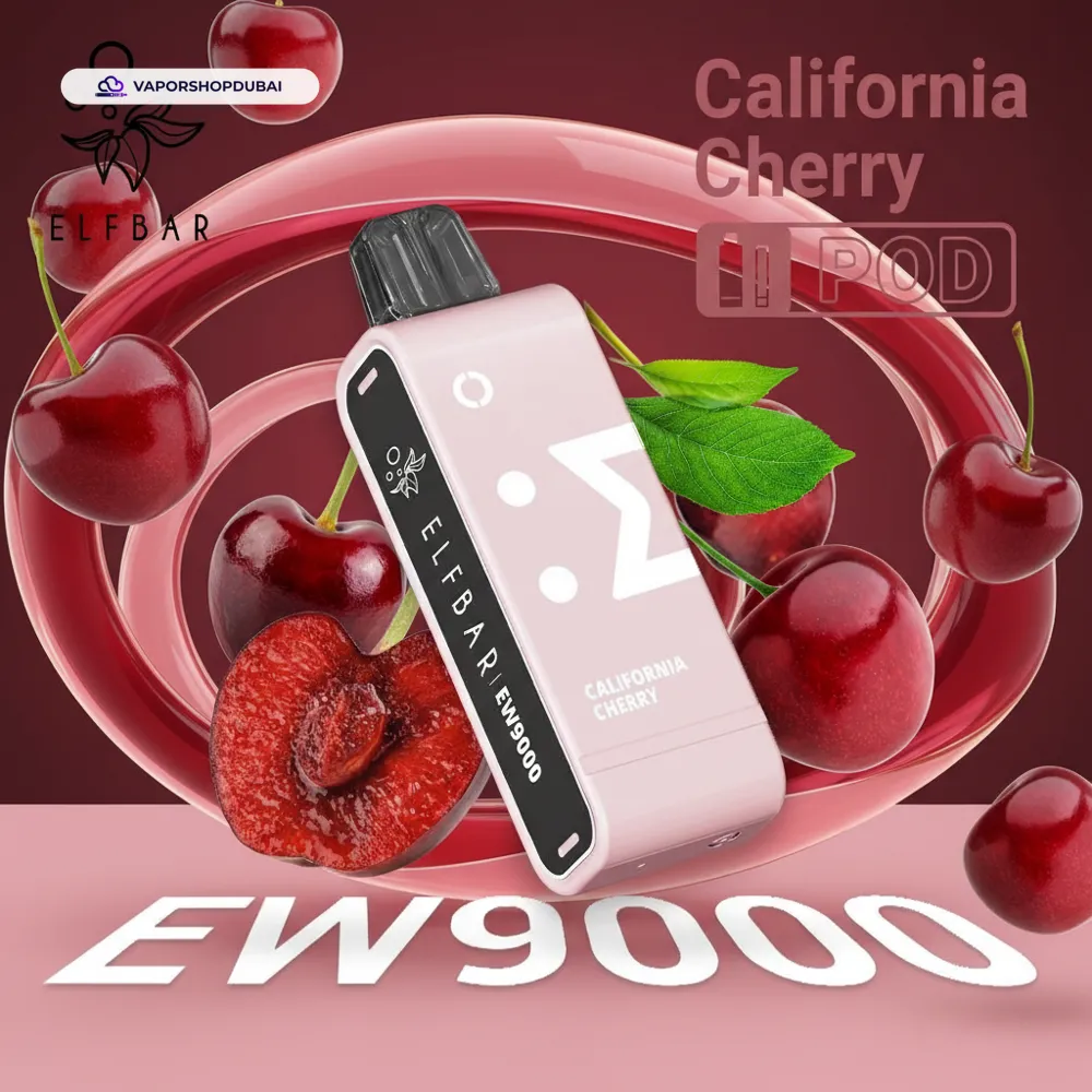 Elf Bar EW9000 Replacement Pods Prefilled 9000 Puffs In UAE 51 california-cherry
