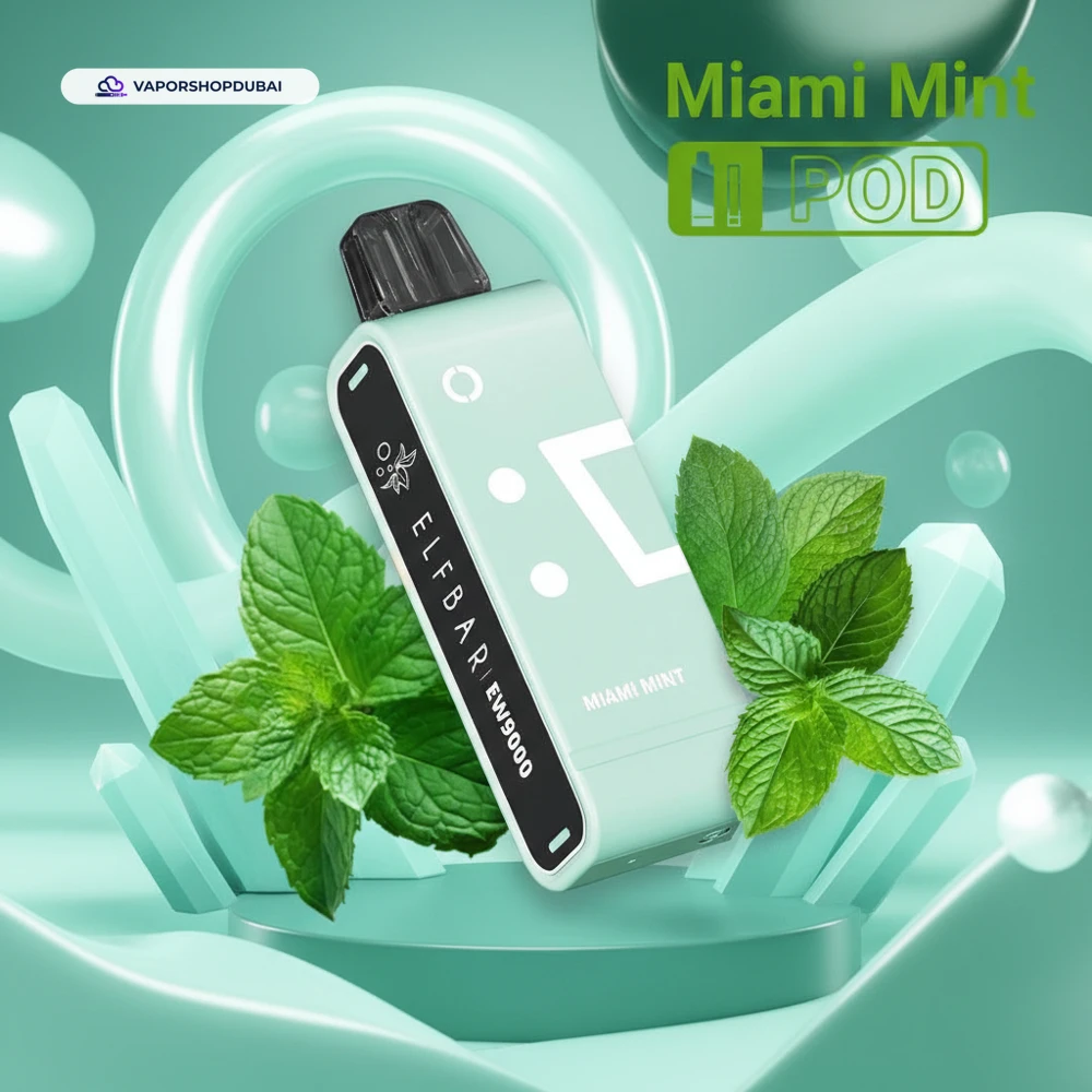 Elf Bar EW9000 Replacement Pods Prefilled 9000 Puffs In UAE 55 miami-mint