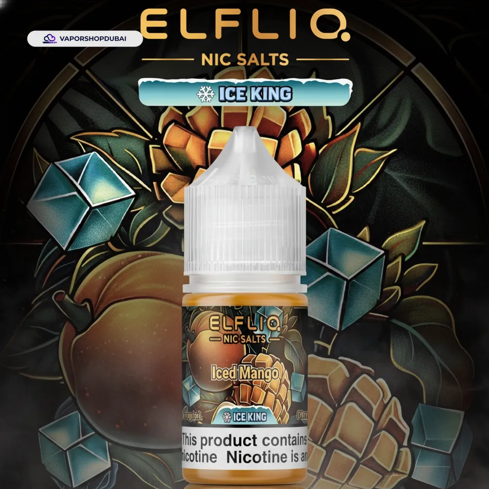 ELFLIQ Nic Salts E-Liquid In UAE 12 ELFLIQ Nic Salts 30mg Ice King In UAE