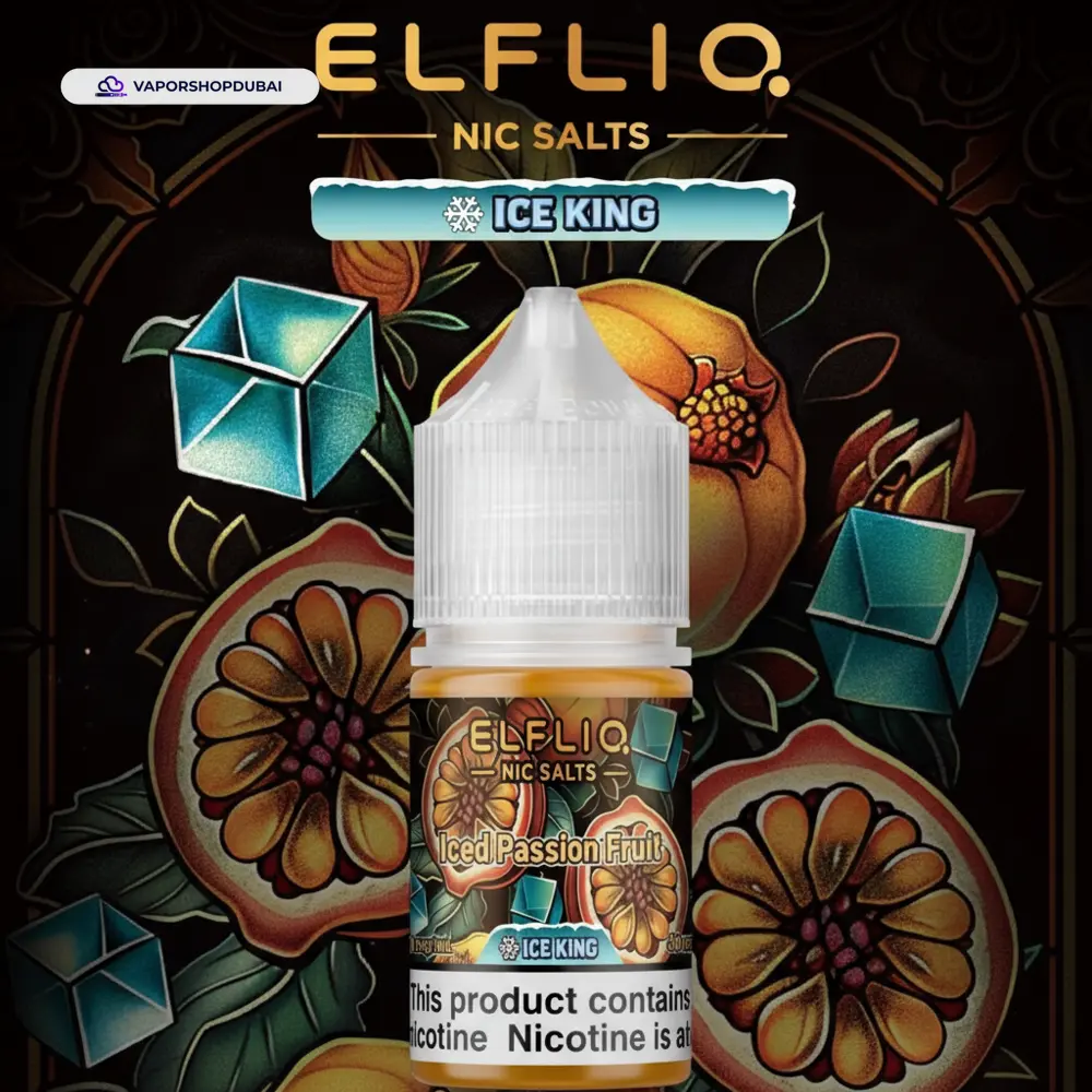 ELFLIQ Nic Salts E-Liquid In UAE 14 ELFLIQ Nic Salts 30mg Ice King In UAE